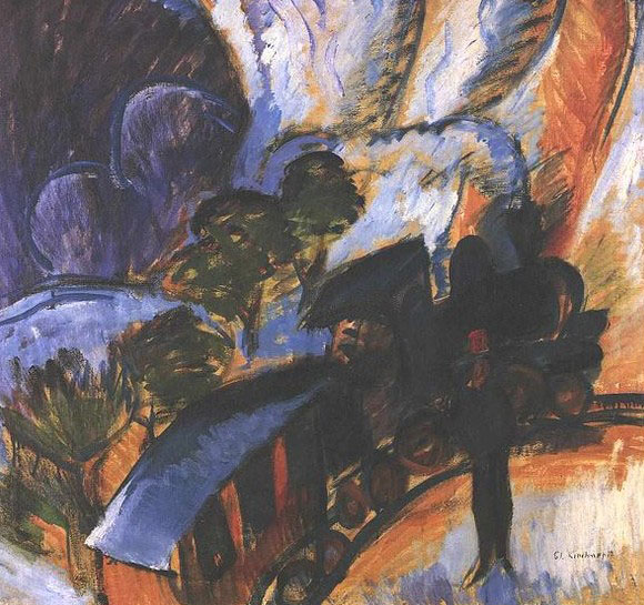 Ernst Ludwig Kirchner Rhaetian Railway, Davos